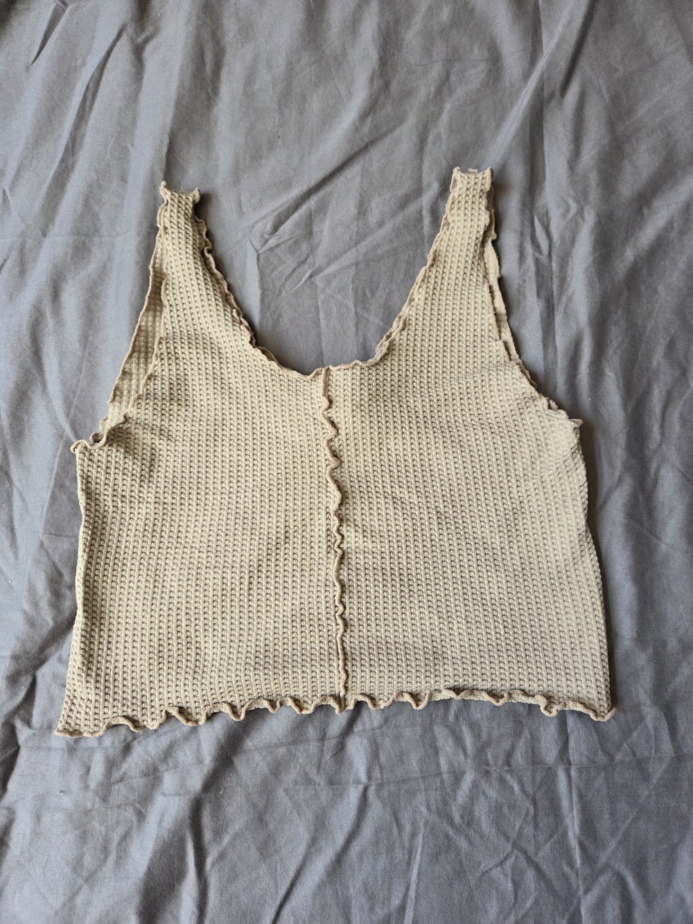 Forever 21 beige crop Junior top size m/l